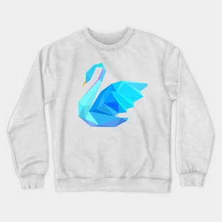 MINIMALIST POLYGON SWAN Crewneck Sweatshirt